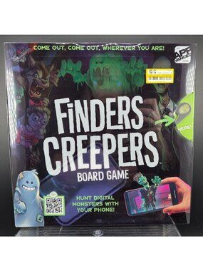 Finders Creepers Board Game Hunt Digital Monsters With Phone Ages 8+ New